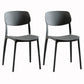 Modern Dining and Accent Chairs Indoor-Outdoor Plastic Open Back Armless Chair Grey 2 Piece Set Clearhalo ' kitchen&dining_furn' 'Dining Chairs' 'Dining Tables & Seating' 'dining_chair' 'furn' 'furn_dining_chair' 'Furniture' 'furniture_dining_chair' 'Kitchen & Dining Furniture' 'kitchen' 4557313