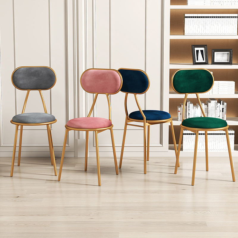 Nordic Design Stacking Open Back Side Chairs Upholstered Side Chair Clearhalo ' kitchen&dining_furn' 'Dining Chairs' 'Dining Tables & Seating' 'dining_chair' 'furn' 'furn_dining_chair' 'Furniture' 'furniture_dining_chair' 'Kitchen & Dining Furniture' 'kitchen' 4557334