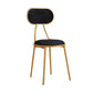 Nordic Design Stacking Open Back Side Chairs Upholstered Side Chair Black 1 Piece Clearhalo ' kitchen&dining_furn' 'Dining Chairs' 'Dining Tables & Seating' 'dining_chair' 'furn' 'furn_dining_chair' 'Furniture' 'furniture_dining_chair' 'Kitchen & Dining Furniture' 'kitchen' 4557335