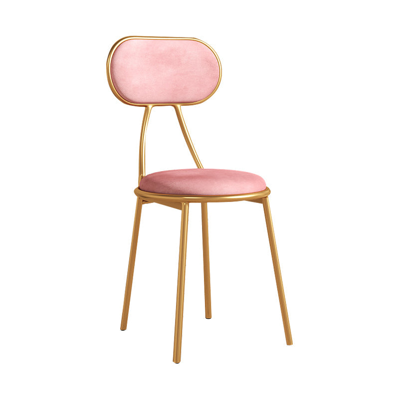 Nordic Design Stacking Open Back Side Chairs Upholstered Side Chair Clearhalo ' kitchen&dining_furn' 'Dining Chairs' 'Dining Tables & Seating' 'dining_chair' 'furn' 'furn_dining_chair' 'Furniture' 'furniture_dining_chair' 'Kitchen & Dining Furniture' 'kitchen' 4557336