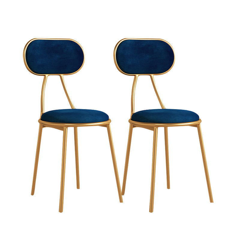 Nordic Design Stacking Open Back Side Chairs Upholstered Side Chair Blue 2 Piece Set Clearhalo ' kitchen&dining_furn' 'Dining Chairs' 'Dining Tables & Seating' 'dining_chair' 'furn' 'furn_dining_chair' 'Furniture' 'furniture_dining_chair' 'Kitchen & Dining Furniture' 'kitchen' 4557350