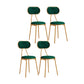 Nordic Design Stacking Open Back Side Chairs Upholstered Side Chair Green 4 Piece Set Clearhalo ' kitchen&dining_furn' 'Dining Chairs' 'Dining Tables & Seating' 'dining_chair' 'furn' 'furn_dining_chair' 'Furniture' 'furniture_dining_chair' 'Kitchen & Dining Furniture' 'kitchen' 4557354