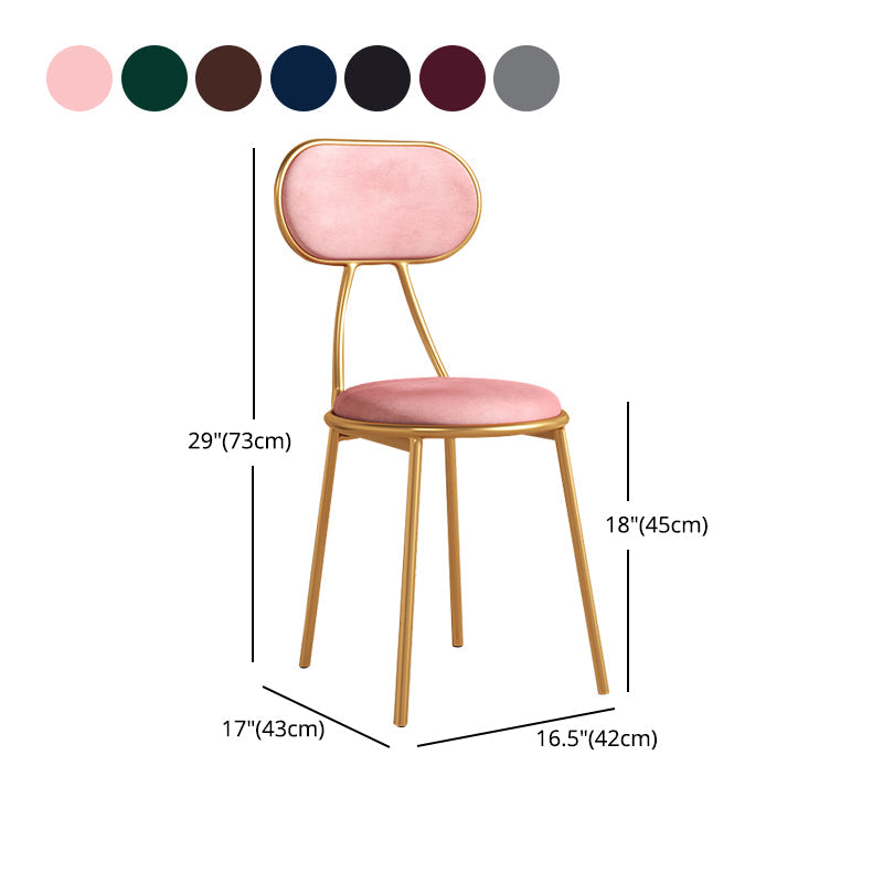 Nordic Design Stacking Open Back Side Chairs Upholstered Side Chair Clearhalo ' kitchen&dining_furn' 'Dining Chairs' 'Dining Tables & Seating' 'dining_chair' 'furn' 'furn_dining_chair' 'Furniture' 'furniture_dining_chair' 'Kitchen & Dining Furniture' 'kitchen' 4557358