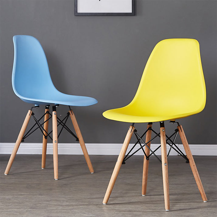 Wood Scandinavian Kitchen Dining Chair Solid Back Side Chair Clearhalo ' kitchen&dining_furn' 'Dining Chairs' 'Dining Tables & Seating' 'dining_chair' 'Furniture' 'furniture_dining_chair' 'Kitchen & Dining Furniture' 'kitchen' 4557362