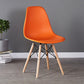 Wood Scandinavian Kitchen Dining Chair Solid Back Side Chair Orange 1 Piece Clearhalo ' kitchen&dining_furn' 'Dining Chairs' 'Dining Tables & Seating' 'dining_chair' 'Furniture' 'furniture_dining_chair' 'Kitchen & Dining Furniture' 'kitchen' 4557374