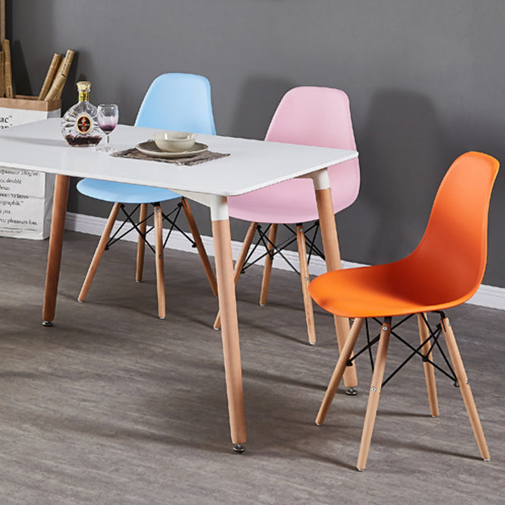 Wood Scandinavian Kitchen Dining Chair Solid Back Side Chair Clearhalo ' kitchen&dining_furn' 'Dining Chairs' 'Dining Tables & Seating' 'dining_chair' 'Furniture' 'furniture_dining_chair' 'Kitchen & Dining Furniture' 'kitchen' 4557376