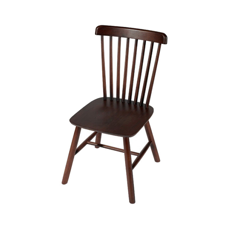 Contemporary Coffee Shop Wood Side Chair Matte Finish Slat Back Dining Chair Black 1 Piece Clearhalo ' kitchen&dining_furn' 'Dining Chairs' 'Dining Tables & Seating' 'dining_chair' 'furn' 'furn_dining_chair' 'Furniture' 'furniture_dining_chair' 'Kitchen & Dining Furniture' 'kitchen' 4557398