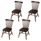 Contemporary Coffee Shop Wood Side Chair Matte Finish Slat Back Dining Chair Black 4 Piece Set Clearhalo ' kitchen&dining_furn' 'Dining Chairs' 'Dining Tables & Seating' 'dining_chair' 'furn' 'furn_dining_chair' 'Furniture' 'furniture_dining_chair' 'Kitchen & Dining Furniture' 'kitchen' 4557400
