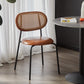 Industrial Design Faux Leather Dining Chairs Open Back Side Chair Brown 1 Piece Clearhalo ' kitchen&dining_furn' 'Dining Chairs' 'Dining Tables & Seating' 'dining_chair' 'furn' 'furn_dining_chair' 'Furniture' 'furniture_dining_chair' 'Kitchen & Dining Furniture' 'kitchen' 4557432