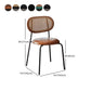 Industrial Design Faux Leather Dining Chairs Open Back Side Chair Clearhalo ' kitchen&dining_furn' 'Dining Chairs' 'Dining Tables & Seating' 'dining_chair' 'furn' 'furn_dining_chair' 'Furniture' 'furniture_dining_chair' 'Kitchen & Dining Furniture' 'kitchen' 4557449