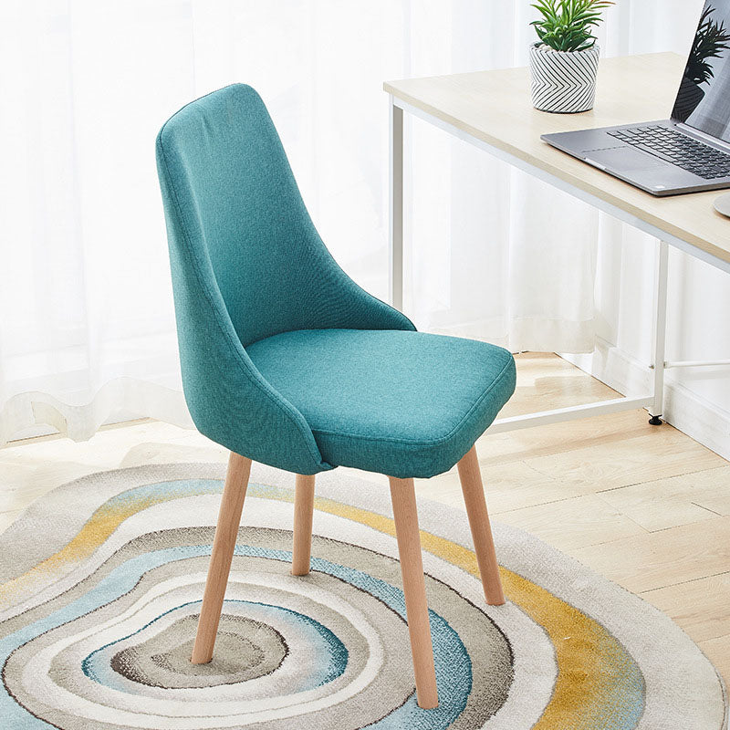 Contemporary Bedroom Upholstered Side Chair Matte Finish Parsons Dining Chair Blackish Green 1 Piece Clearhalo ' kitchen&dining_furn' 'Dining Chairs' 'Dining Tables & Seating' 'dining_chair' 'furn' 'furn_dining_chair' 'Furniture' 'furniture_dining_chair' 'Kitchen & Dining Furniture' 'kitchen' 4557451