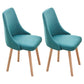 Contemporary Bedroom Upholstered Side Chair Matte Finish Parsons Dining Chair Blackish Green 2 Piece Set Clearhalo ' kitchen&dining_furn' 'Dining Chairs' 'Dining Tables & Seating' 'dining_chair' 'furn' 'furn_dining_chair' 'Furniture' 'furniture_dining_chair' 'Kitchen & Dining Furniture' 'kitchen' 4557453