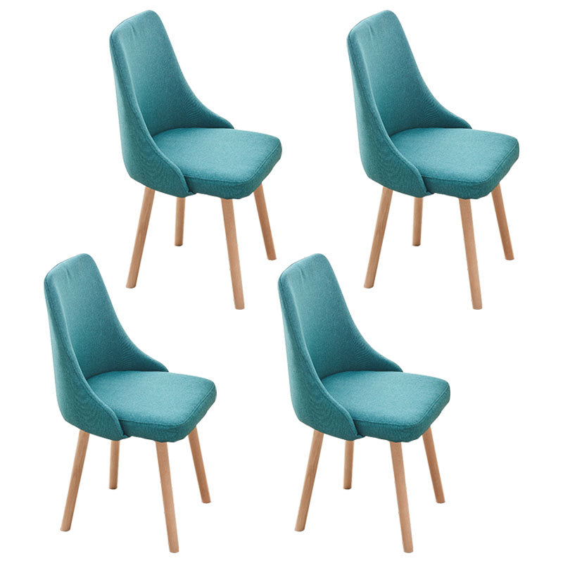 Contemporary Bedroom Upholstered Side Chair Matte Finish Parsons Dining Chair Blackish Green 4 Piece Set Clearhalo ' kitchen&dining_furn' 'Dining Chairs' 'Dining Tables & Seating' 'dining_chair' 'furn' 'furn_dining_chair' 'Furniture' 'furniture_dining_chair' 'Kitchen & Dining Furniture' 'kitchen' 4557455