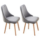 Contemporary Bedroom Upholstered Side Chair Matte Finish Parsons Dining Chair Dark Gray 2 Piece Set Clearhalo ' kitchen&dining_furn' 'Dining Chairs' 'Dining Tables & Seating' 'dining_chair' 'furn' 'furn_dining_chair' 'Furniture' 'furniture_dining_chair' 'Kitchen & Dining Furniture' 'kitchen' 4557459