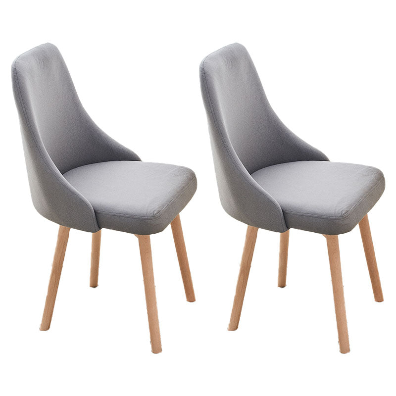 Contemporary Bedroom Upholstered Side Chair Matte Finish Parsons Dining Chair Dark Gray 2 Piece Set Clearhalo ' kitchen&dining_furn' 'Dining Chairs' 'Dining Tables & Seating' 'dining_chair' 'furn' 'furn_dining_chair' 'Furniture' 'furniture_dining_chair' 'Kitchen & Dining Furniture' 'kitchen' 4557459