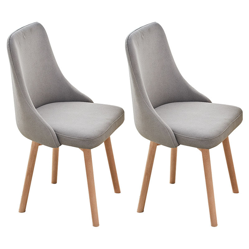 Contemporary Bedroom Upholstered Side Chair Matte Finish Parsons Dining Chair Grey 2 Piece Set Clearhalo ' kitchen&dining_furn' 'Dining Chairs' 'Dining Tables & Seating' 'dining_chair' 'furn' 'furn_dining_chair' 'Furniture' 'furniture_dining_chair' 'Kitchen & Dining Furniture' 'kitchen' 4557471