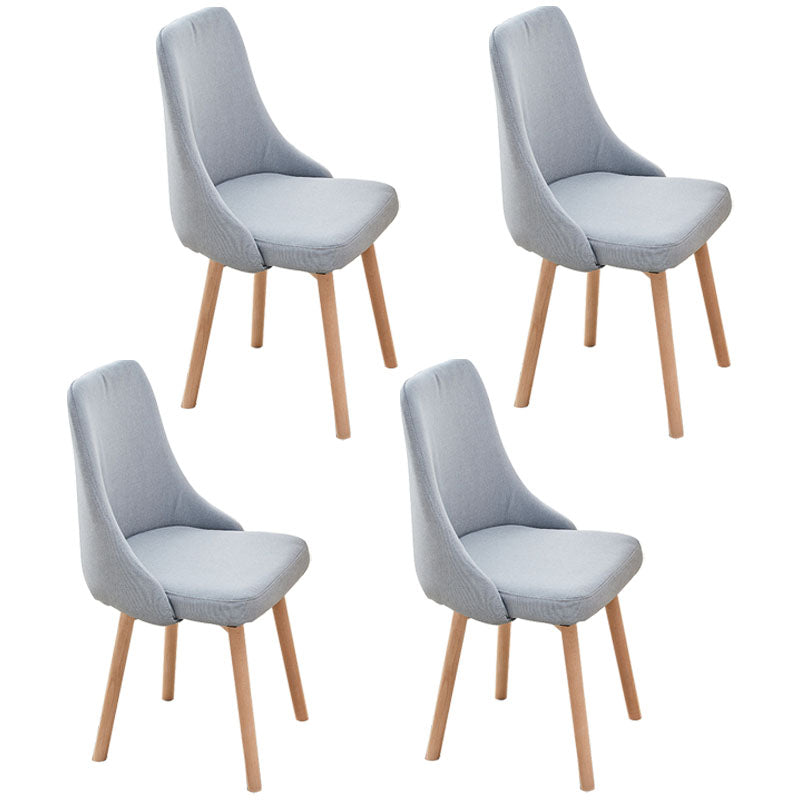 Contemporary Bedroom Upholstered Side Chair Matte Finish Parsons Dining Chair Light Blue 4 Piece Set Clearhalo ' kitchen&dining_furn' 'Dining Chairs' 'Dining Tables & Seating' 'dining_chair' 'furn' 'furn_dining_chair' 'Furniture' 'furniture_dining_chair' 'Kitchen & Dining Furniture' 'kitchen' 4557475