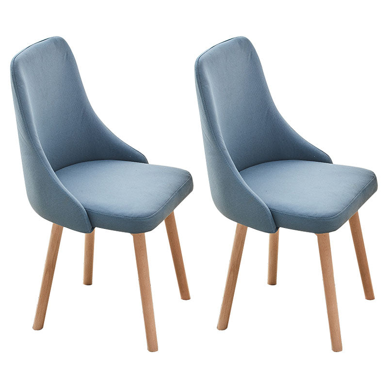 Contemporary Bedroom Upholstered Side Chair Matte Finish Parsons Dining Chair Dark Blue 2 Piece Set Clearhalo ' kitchen&dining_furn' 'Dining Chairs' 'Dining Tables & Seating' 'dining_chair' 'furn' 'furn_dining_chair' 'Furniture' 'furniture_dining_chair' 'Kitchen & Dining Furniture' 'kitchen' 4557477
