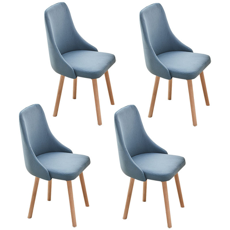 Contemporary Bedroom Upholstered Side Chair Matte Finish Parsons Dining Chair Dark Blue 4 Piece Set Clearhalo ' kitchen&dining_furn' 'Dining Chairs' 'Dining Tables & Seating' 'dining_chair' 'furn' 'furn_dining_chair' 'Furniture' 'furniture_dining_chair' 'Kitchen & Dining Furniture' 'kitchen' 4557478