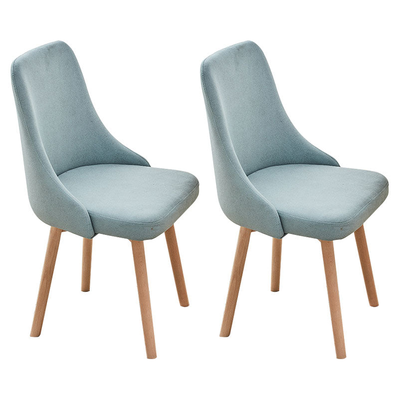 Contemporary Bedroom Upholstered Side Chair Matte Finish Parsons Dining Chair Blue 2 Piece Set Clearhalo ' kitchen&dining_furn' 'Dining Chairs' 'Dining Tables & Seating' 'dining_chair' 'furn' 'furn_dining_chair' 'Furniture' 'furniture_dining_chair' 'Kitchen & Dining Furniture' 'kitchen' 4557480