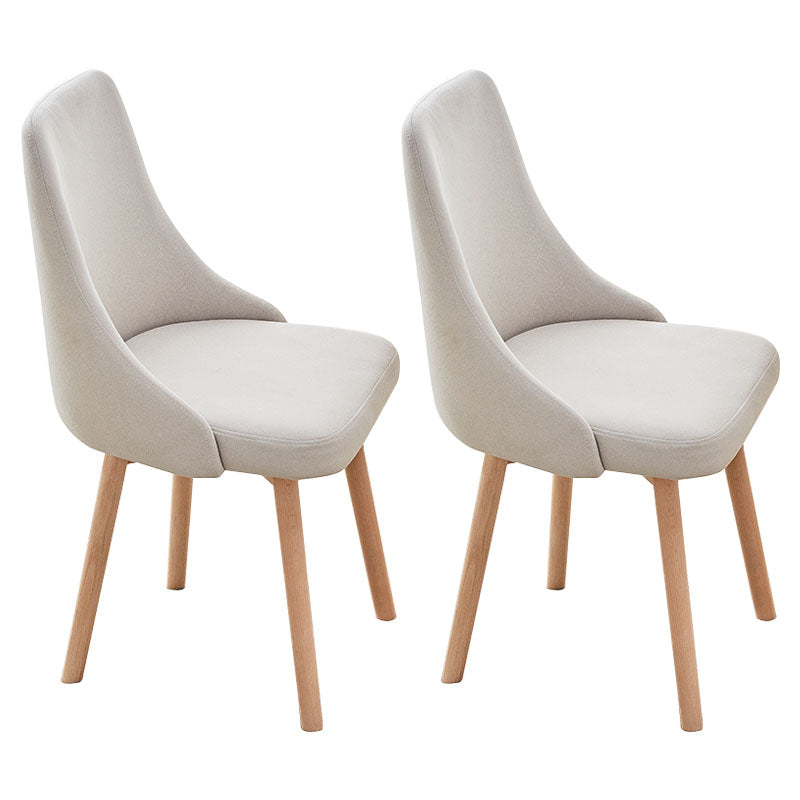 Contemporary Bedroom Upholstered Side Chair Matte Finish Parsons Dining Chair Light Gray 2 Piece Set Clearhalo ' kitchen&dining_furn' 'Dining Chairs' 'Dining Tables & Seating' 'dining_chair' 'furn' 'furn_dining_chair' 'Furniture' 'furniture_dining_chair' 'Kitchen & Dining Furniture' 'kitchen' 4557483