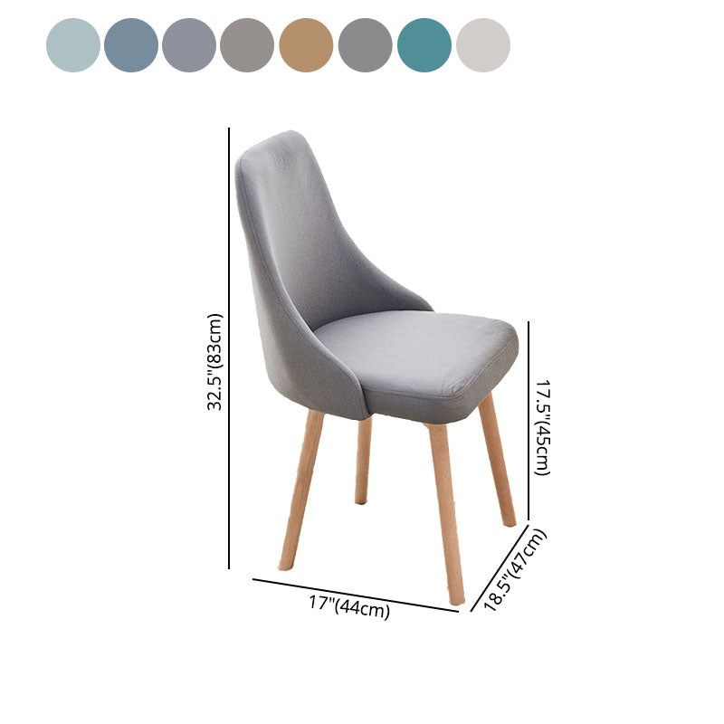 Contemporary Bedroom Upholstered Side Chair Matte Finish Parsons Dining Chair Clearhalo ' kitchen&dining_furn' 'Dining Chairs' 'Dining Tables & Seating' 'dining_chair' 'furn' 'furn_dining_chair' 'Furniture' 'furniture_dining_chair' 'Kitchen & Dining Furniture' 'kitchen' 4557485