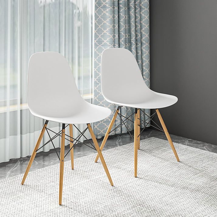 Wood Scandinavian Dining Room Side Chair Solid Back Dining Armless Chair Clearhalo ' kitchen&dining_furn' 'Dining Chairs' 'Dining Tables & Seating' 'dining_chair' 'Furniture' 'furniture_dining_chair' 'Kitchen & Dining Furniture' 'kitchen' 4557486