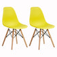 Wood Scandinavian Dining Room Side Chair Solid Back Dining Armless Chair Yellow Set of 2 Clearhalo ' kitchen&dining_furn' 'Dining Chairs' 'Dining Tables & Seating' 'dining_chair' 'Furniture' 'furniture_dining_chair' 'Kitchen & Dining Furniture' 'kitchen' 4557488