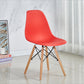 Wood Scandinavian Dining Room Side Chair Solid Back Dining Armless Chair Red 1 Piece Clearhalo ' kitchen&dining_furn' 'Dining Chairs' 'Dining Tables & Seating' 'dining_chair' 'Furniture' 'furniture_dining_chair' 'Kitchen & Dining Furniture' 'kitchen' 4557492