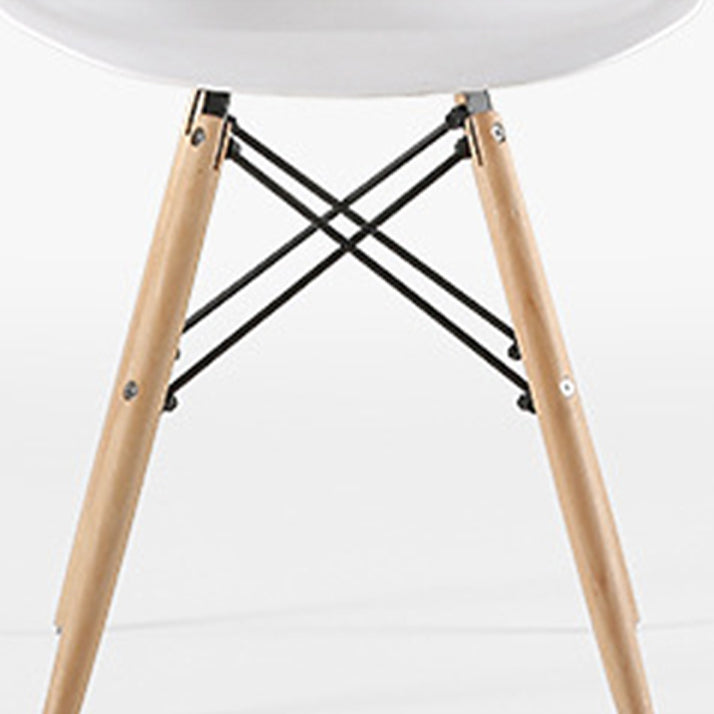 Wood Scandinavian Dining Room Side Chair Solid Back Dining Armless Chair Clearhalo ' kitchen&dining_furn' 'Dining Chairs' 'Dining Tables & Seating' 'dining_chair' 'Furniture' 'furniture_dining_chair' 'Kitchen & Dining Furniture' 'kitchen' 4557496