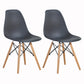 Wood Scandinavian Dining Room Side Chair Solid Back Dining Armless Chair Black Set of 2 Clearhalo ' kitchen&dining_furn' 'Dining Chairs' 'Dining Tables & Seating' 'dining_chair' 'Furniture' 'furniture_dining_chair' 'Kitchen & Dining Furniture' 'kitchen' 4557500