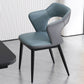 Contemporary Home Upholstered Arm Chair Matte Finish Open Back Dining Chair Gray-Blue 1 Piece Clearhalo ' kitchen&dining_furn' 'Dining Chairs' 'Dining Tables & Seating' 'dining_chair' 'furn' 'furn_dining_chair' 'Furniture' 'furniture_dining_chair' 'Kitchen & Dining Furniture' 'kitchen' 4557518