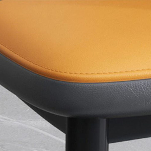 Contemporary Home Upholstered Arm Chair Matte Finish Open Back Dining Chair Clearhalo ' kitchen&dining_furn' 'Dining Chairs' 'Dining Tables & Seating' 'dining_chair' 'furn' 'furn_dining_chair' 'Furniture' 'furniture_dining_chair' 'Kitchen & Dining Furniture' 'kitchen' 4557528