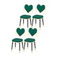 Nordic Design Fabric Dining Side Chairs Open Back Side Chair for Home Green 4 Piece Set Clearhalo ' kitchen&dining_furn' 'Dining Chairs' 'Dining Tables & Seating' 'dining_chair' 'furn' 'furn_dining_chair' 'Furniture' 'furniture_dining_chair' 'Kitchen & Dining Furniture' 'kitchen' 4557578