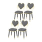 Nordic Design Fabric Dining Side Chairs Open Back Side Chair for Home Grey 4 Piece Set Clearhalo ' kitchen&dining_furn' 'Dining Chairs' 'Dining Tables & Seating' 'dining_chair' 'furn' 'furn_dining_chair' 'Furniture' 'furniture_dining_chair' 'Kitchen & Dining Furniture' 'kitchen' 4557584
