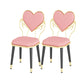 Nordic Design Fabric Dining Side Chairs Open Back Side Chair for Home Pink 2 Piece Set Clearhalo ' kitchen&dining_furn' 'Dining Chairs' 'Dining Tables & Seating' 'dining_chair' 'furn' 'furn_dining_chair' 'Furniture' 'furniture_dining_chair' 'Kitchen & Dining Furniture' 'kitchen' 4557589
