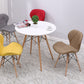 Contemporary Beech Wingback Side Chair Matte Finish Upholstered Dining Chair Clearhalo ' kitchen&dining_furn' 'Dining Chairs' 'Dining Tables & Seating' 'dining_chair' 'Furniture' 'furniture_dining_chair' 'Kitchen & Dining Furniture' 'kitchen' 4557597