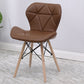 Contemporary Beech Wingback Side Chair Matte Finish Upholstered Dining Chair Coffee 1 Piece Clearhalo ' kitchen&dining_furn' 'Dining Chairs' 'Dining Tables & Seating' 'dining_chair' 'Furniture' 'furniture_dining_chair' 'Kitchen & Dining Furniture' 'kitchen' 4557620