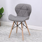 Contemporary Beech Wingback Side Chair Matte Finish Upholstered Dining Chair Grey 1 Piece Clearhalo ' kitchen&dining_furn' 'Dining Chairs' 'Dining Tables & Seating' 'dining_chair' 'Furniture' 'furniture_dining_chair' 'Kitchen & Dining Furniture' 'kitchen' 4557638