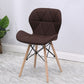 Contemporary Beech Wingback Side Chair Matte Finish Upholstered Dining Chair Dark Brown 1 Piece Clearhalo ' kitchen&dining_furn' 'Dining Chairs' 'Dining Tables & Seating' 'dining_chair' 'Furniture' 'furniture_dining_chair' 'Kitchen & Dining Furniture' 'kitchen' 4557659
