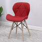 Contemporary Beech Wingback Side Chair Matte Finish Upholstered Dining Chair Red 1 Piece Clearhalo ' kitchen&dining_furn' 'Dining Chairs' 'Dining Tables & Seating' 'dining_chair' 'Furniture' 'furniture_dining_chair' 'Kitchen & Dining Furniture' 'kitchen' 4557662