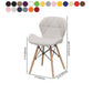 Contemporary Beech Wingback Side Chair Matte Finish Upholstered Dining Chair Clearhalo ' kitchen&dining_furn' 'Dining Chairs' 'Dining Tables & Seating' 'dining_chair' 'Furniture' 'furniture_dining_chair' 'Kitchen & Dining Furniture' 'kitchen' 4557665