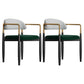 Contemporary Upholstered Home Arm Chair Matte Finish Open Back Dining Chair Gray-Green 2 Piece Set Clearhalo ' kitchen&dining_furn' 'Dining Chairs' 'Dining Tables & Seating' 'dining_chair' 'furn' 'furn_dining_chair' 'Furniture' 'furniture_dining_chair' 'Kitchen & Dining Furniture' 'kitchen' 4557670