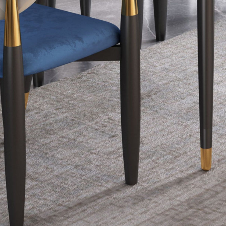 Contemporary Upholstered Home Arm Chair Matte Finish Open Back Dining Chair Clearhalo ' kitchen&dining_furn' 'Dining Chairs' 'Dining Tables & Seating' 'dining_chair' 'furn' 'furn_dining_chair' 'Furniture' 'furniture_dining_chair' 'Kitchen & Dining Furniture' 'kitchen' 4557679