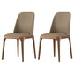Contemporary Dining Chairs Dining Armless Side Chairs with Wooden Legs Khaki 2 Piece Set Clearhalo ' kitchen&dining_furn' 'Dining Chairs' 'Dining Tables & Seating' 'dining_chair' 'furn' 'furn_dining_chair' 'Furniture' 'furniture_dining_chair' 'Kitchen & Dining Furniture' 'kitchen' 4557685