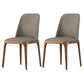 Contemporary Dining Chairs Dining Armless Side Chairs with Wooden Legs Light Gray 2 Piece Set Clearhalo ' kitchen&dining_furn' 'Dining Chairs' 'Dining Tables & Seating' 'dining_chair' 'furn' 'furn_dining_chair' 'Furniture' 'furniture_dining_chair' 'Kitchen & Dining Furniture' 'kitchen' 4557690