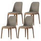 Contemporary Dining Chairs Dining Armless Side Chairs with Wooden Legs Light Gray 4 Piece Set Clearhalo ' kitchen&dining_furn' 'Dining Chairs' 'Dining Tables & Seating' 'dining_chair' 'furn' 'furn_dining_chair' 'Furniture' 'furniture_dining_chair' 'Kitchen & Dining Furniture' 'kitchen' 4557692