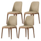 Contemporary Dining Chairs Dining Armless Side Chairs with Wooden Legs Apricot 4 Piece Set Clearhalo ' kitchen&dining_furn' 'Dining Chairs' 'Dining Tables & Seating' 'dining_chair' 'furn' 'furn_dining_chair' 'Furniture' 'furniture_dining_chair' 'Kitchen & Dining Furniture' 'kitchen' 4557699