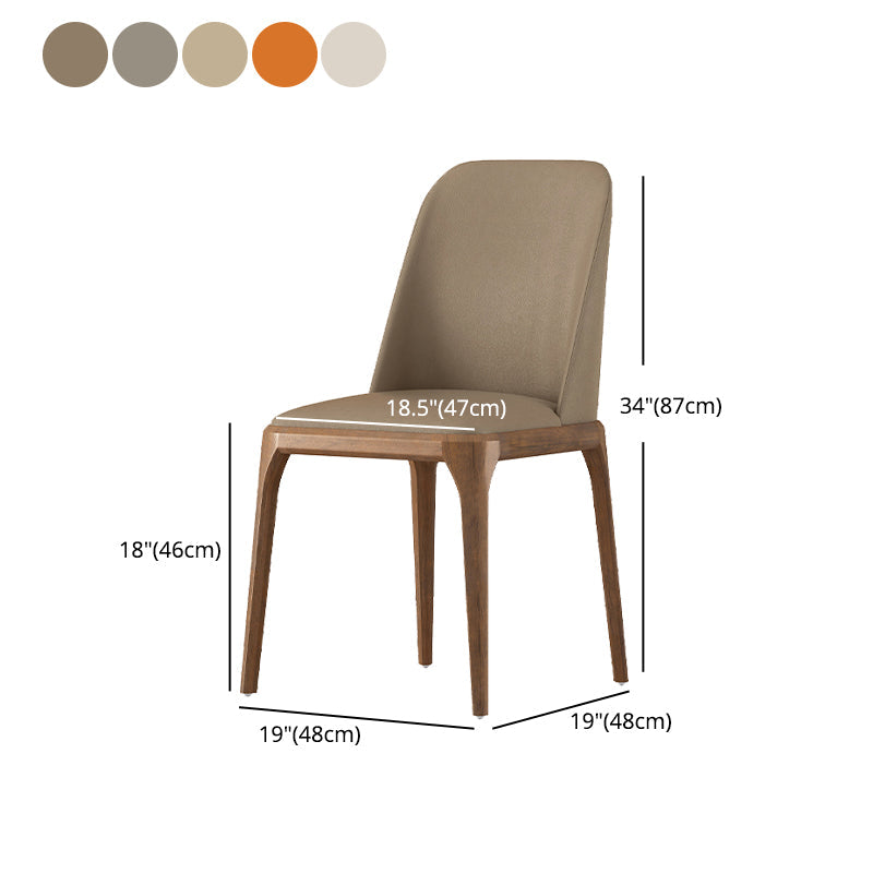 Contemporary Dining Chairs Dining Armless Side Chairs with Wooden Legs Clearhalo ' kitchen&dining_furn' 'Dining Chairs' 'Dining Tables & Seating' 'dining_chair' 'furn' 'furn_dining_chair' 'Furniture' 'furniture_dining_chair' 'Kitchen & Dining Furniture' 'kitchen' 4557706