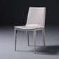 Modern Leather Armless Dining Chair Metal Dining Room Chair for Home Use Gray-White 1 Piece Clearhalo ' kitchen&dining_furn' 'Dining Chairs' 'Dining Tables & Seating' 'dining_chair' 'furn' 'furn_dining_chair' 'Furniture' 'furniture_dining_chair' 'Kitchen & Dining Furniture' 'kitchen' 4557713
